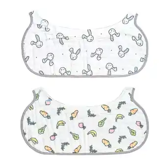 Walmart Kiinde 2-in-1 Non-slip Baby Burp Cloth and Bib (Bunny/Veggies) 2-pack offer