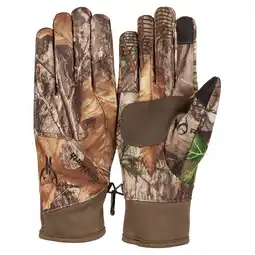 Walmart Huntworth Men's Falcon Windproof Hunting Gloves RealTree Edge, Size M/L offer