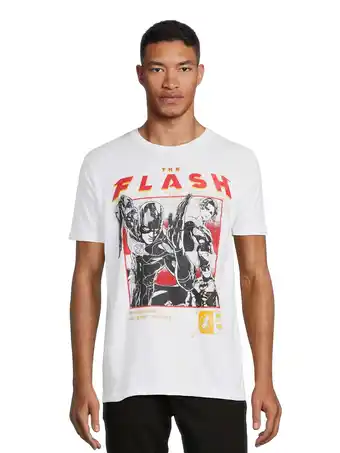 Walmart The Flash Men's and Big Men's Graphic Tees, Sizes S - 3XL offer