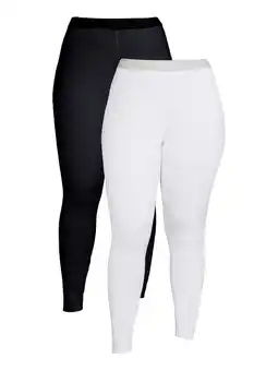 Walmart Swiss Tech Women's and Plus 2-Pack Base Layer Bottoms offer