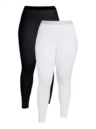 Walmart Swiss Tech Women's and Plus 2-Pack Base Layer Bottoms offer