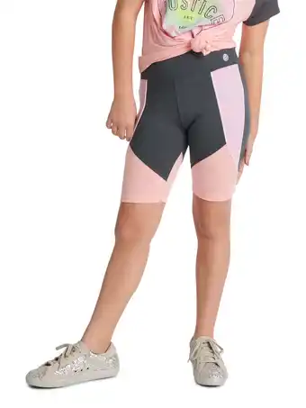Walmart Justice Girls Collection X Colorblocked Bike Shorts with Tech Pocket, Sizes XS-XXL offer
