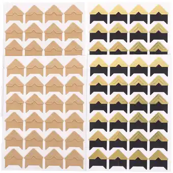 Walmart 8 Sheets Photo Corner Stickers Self Adhesive Photo Mounting Corners Picture Frame Protector offer