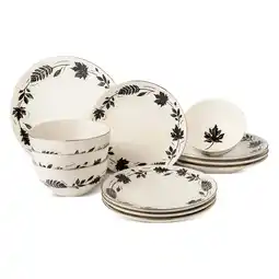 Walmart Thyme & Table Harvest 12-Piece Dinnerware Set Service for 4 offer