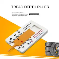 Walmart Fairnull 0-20mm Portable Plastic Tire Tread Depth Gauge Vernier Caliper Measuring Tool offer