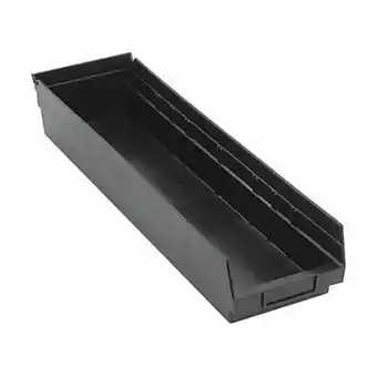 Walmart Quantum Storage Systems Shelf Bin,Black,Polypropylene,4 in QSB106BR offer