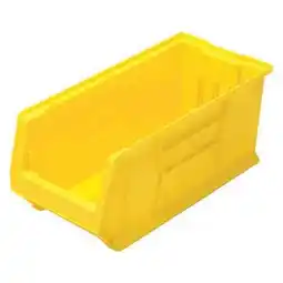 Walmart Quantum Plastic Hulk Stacking Bin 11W x 24D x 10H Yellow offer