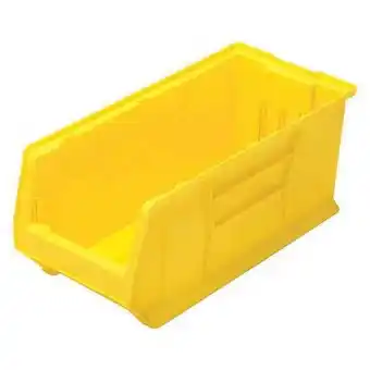 Walmart Quantum Plastic Hulk Stacking Bin 11W x 24D x 10H Yellow offer