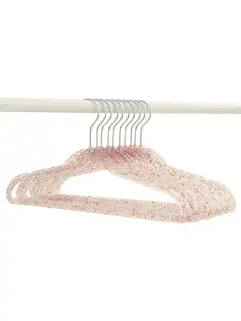 Walmart Justice Girls Non-Slip Swivel Hook Clothes Hangers, Pink Glitter, 100 Pack offer