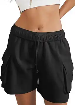 Walmart SOMER Women’s Outdoor Cargo Shorts Lightweight Running, Hiking Biker Shorts with Pockets, Black offer