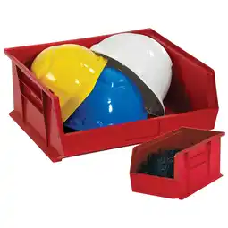 Walmart Quantum Storage Systems Hang and Stack Bin,Red,PP,7 in QUS240RD offer