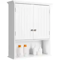 Walmart Costway Medium Density Fiberboard Metal Wall Mount Medicine Cabinet offer