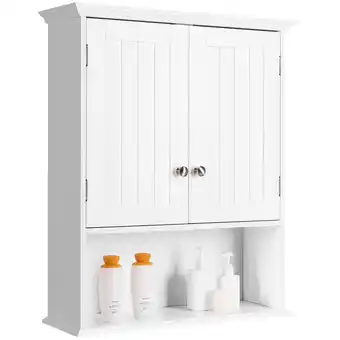 Walmart Costway Medium Density Fiberboard Metal Wall Mount Medicine Cabinet offer