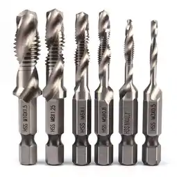 Walmart Fairnull 1/4 Inch Hex Shank HSS Metric Hand Screw Thread Tap Taper Drill Bit Tool M3-M10 offer