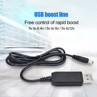 Walmart Fairnull USB DC 5V to 8.4V/9V/12V 5.5x2.1mm Male Plug Power Supply Step-up Adapter Cable offer