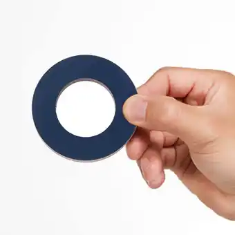 Walmart Fairnull 2Pcs 40/32mm Basic Physics Experiment Equipment Ring Magnets Pole Teaching Tools offer