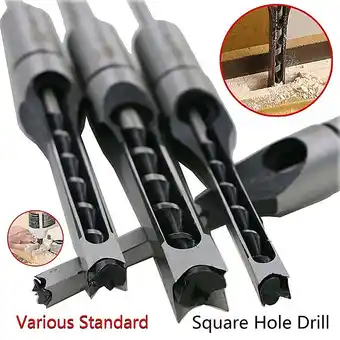 Walmart Fairnull 6/6.4/8/10/12.7mm HSS Square Hole Drill Bit Mortising Chisels Woodworking Tool offer