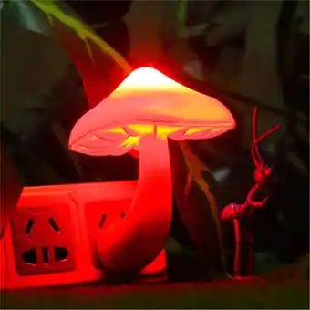 Walmart Aufmer Colorful Energy Saving LED Night Light Sensor Control Lamp Bedside Wall✫20% off New 2024 offer