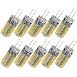 Walmart 10pcs G4 DC 12V 3.5W 170LM 3000-3500K SMD 3014 48-LED Bulbs Lamps Lights (Warm White) offer
