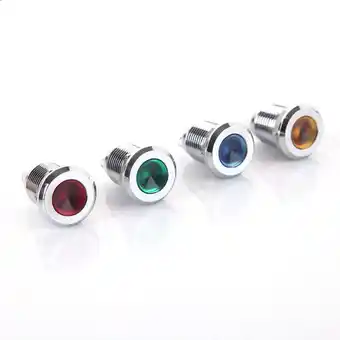 Walmart Fairnull 1 Pc 12mm 6/12/24/220V Mini Signals Power Supply LED Metal Indicator Light Lamp offer