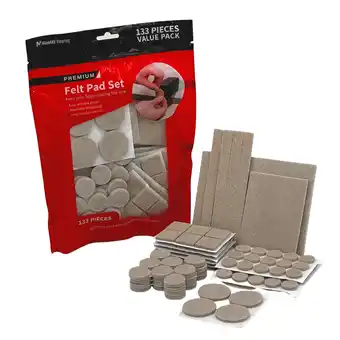 Walmart MinnARK Premium Felt Furniture Pads - 133 Pc - Oatmeal offer