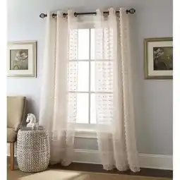 Walmart Nanshing Payton Transitional 2 Piece Solid Print Semi Sheer Curtain Panel offer