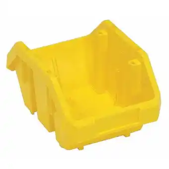 Walmart Quantum Storage Systems Cross-Stacking Bin,Yellow,PP,5 in QP965YL offer