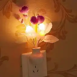 Walmart Fairnull Tulip Flower LED Night Light Soft Romantic Sensor Baby Bed Room Lamp Home Decor offer