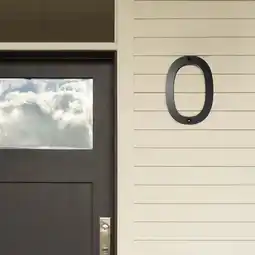 Walmart potrochi Deals Modern Floating House Number Creatives Digital House Number Acrylic Full Black offer