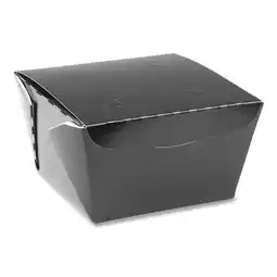 Walmart Pactiv Evergreen Earthchoice Onebox Paper Box, 46 Oz, 4.5 X 4.5 X 3.25, Black, 200/carton offer