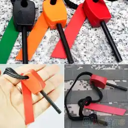 Walmart Fairnull Camping Outdoor Living Survival Magnesium Flint Rod Fire Starter Steel Striker offer