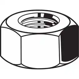 Walmart Hex Nut, 3/8-24, Steel, Grade 5, Zinc Plated, 21/64 in Ht, 100 PK(N01330.037.0002) offer