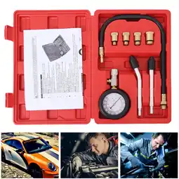 Walmart Fairnull 8Pcs/Set Automotive Car Motorcycle Petrol Engine Compression Tester Tools Kit offer