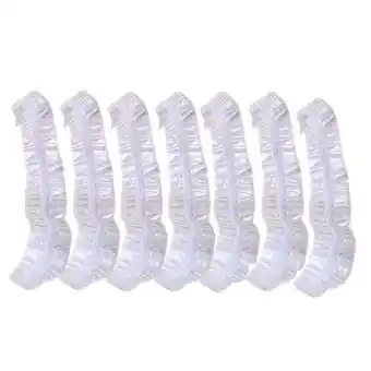 Walmart 200pack Clear Disposable Plastic Shower Bath Caps for spa Hair Salon offer