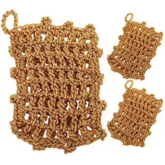 Walmart 3 Pcs Mesh Dish Towel Sponges Kitchen Hand Scrubber Washing Bathroom Cleaning Towels offer