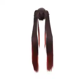 Walmart potrochi Deals Brown-black Double Ponytail With Closed Face Up Wig Natural Wig Cosplay Wig offer