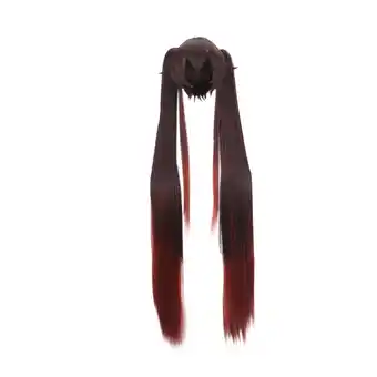 Walmart potrochi Deals Brown-black Double Ponytail With Closed Face Up Wig Natural Wig Cosplay Wig offer