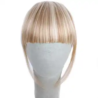 Walmart potrochi Deals Pretty Girls Clip On Clip In Front Hair Fringe Hair Extension Piece offer