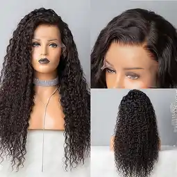 Walmart YMUQEIGH Clearance Front Lace Wig Female Chemical Fiber Long Curly Hair Wig Set 24Inch offer