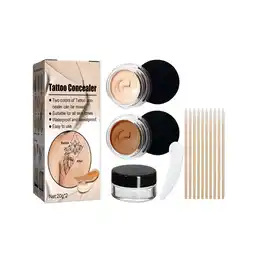 Walmart Leozcaa Concealer Makeup Body Scar Spots Concealer Two Color Concealer Set for Men and Women Body offer