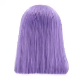 Walmart potrochi Deals Front Lace Wig Medium Length Straight Hair Wig Purple Short Style offer