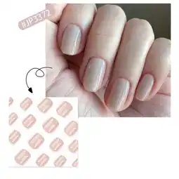 Walmart Press On Nails Short 24 Pcs 12 Size French Tip Soft Gel Stick On Nails Coffin Reusable Fake Nails offer