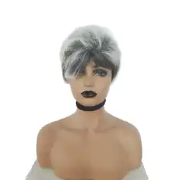 Walmart potrochi Deals Natural Light Gray Straight Short Hair Wigs Short Women's Fashion Wig New offer