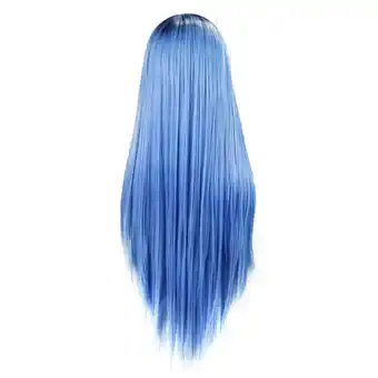 Walmart potrochi Deals Front Lace Wig Gradient Color Chemical Fiber Long Straight Hair Wig offer