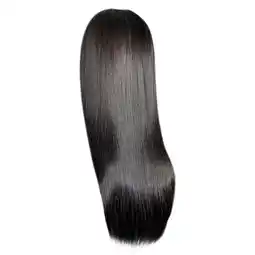 Walmart potrochi Deals Front Lace Wig Black Long Straight Hair Synthetic Fiber Wig 24 Inch offer