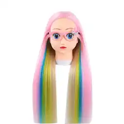 Walmart potrochi Deals Cosmetology Mannequin with Synthetic Hair and Stand for Styling offer