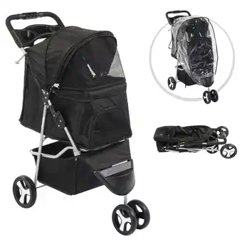 Walmart Zimtown Stroller Pet Stroller with Rain Cover Waterproof offer