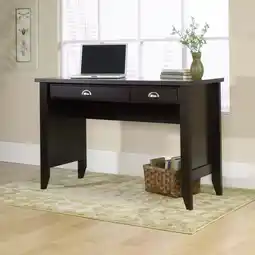 Walmart Sauder Shoal Creek Modern Wood Computer Desk, Jamocha Wood Finish offer