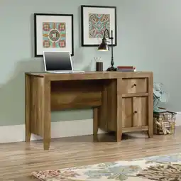 Walmart Sauder Dakota Pass Computer Desk, Craftsman Oak Finish offer