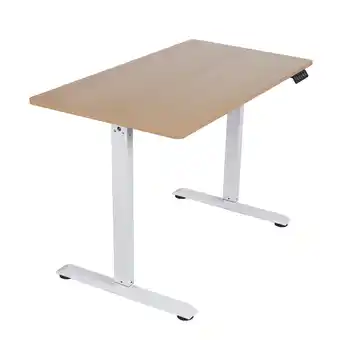 Walmart ACEssentials Electric Height Adjustable Sit/Stand Desk, Natural Wood/White, Teen/Adult 43.3x23.6x40 offer